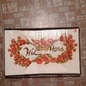 Vintage Guest Towel Set Canon Floral Cotton Towel Set